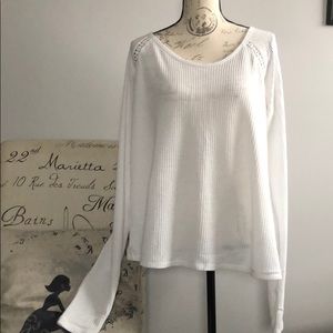 Lucky Brand-Sz XL-(off)white tunic w/cute details